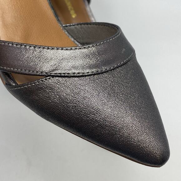 Maurices Tallia Metallic Pointed Toe Womens US 7 M Ankle Strap Heel Shoes 211762 - Picture 10 of 10